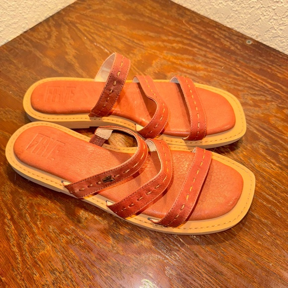 Square toe Frye sandals - Picture 2 of 5